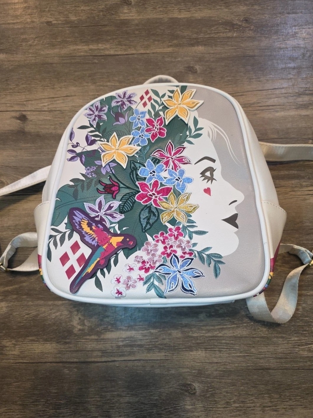 DC Comics the Suicide Squad Harley Quinn Floral Mini Backpack.
